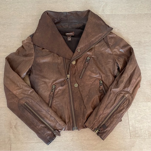 Danier Vintage Leather Moto Jacket - Picture 7 of 7
